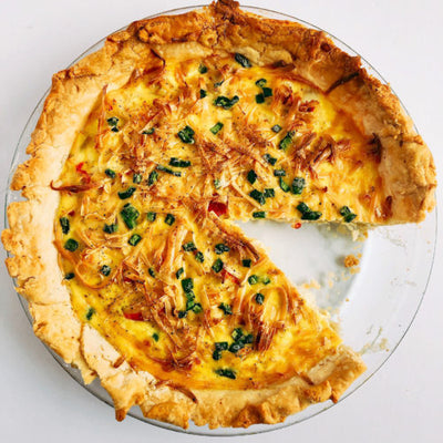 Quiche Bacon, Onion, & Cheddar